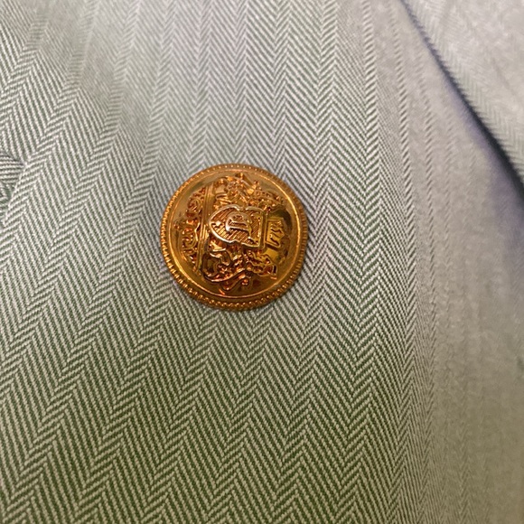 Mint Green Medium Women Blazer with Gold Buttons SHEIN - Picture 4 of 6